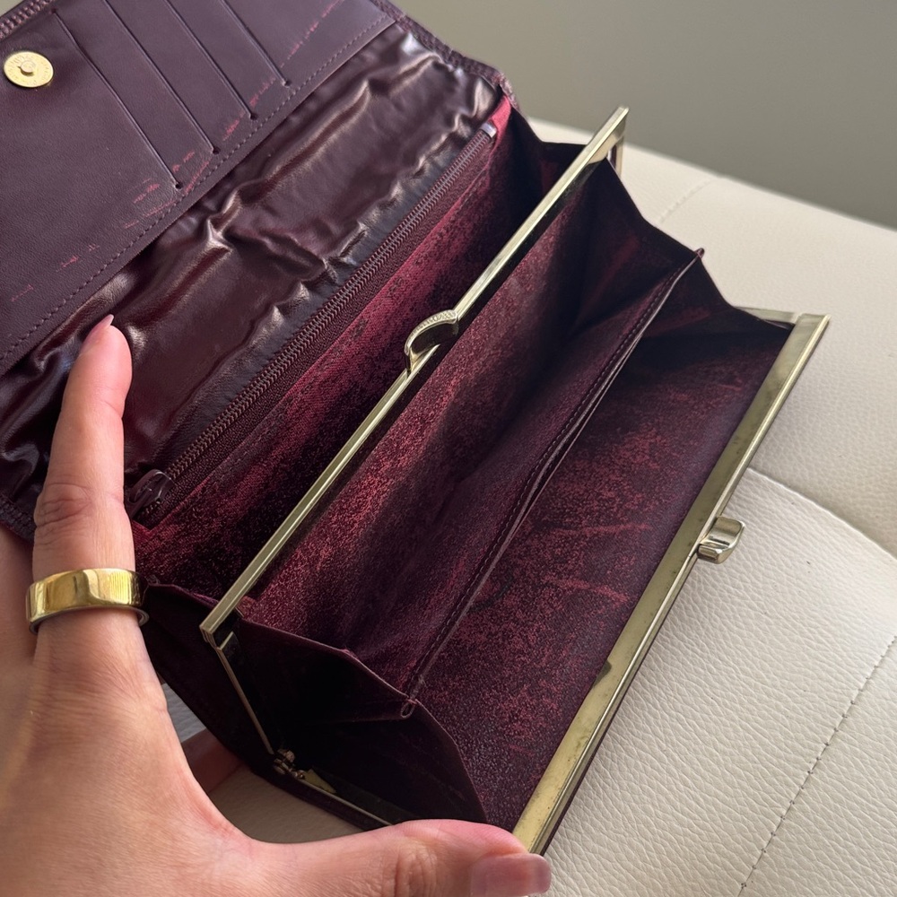 Givenchy Vintage Burgundy Leather Long Wallet - Picture 8 of 12